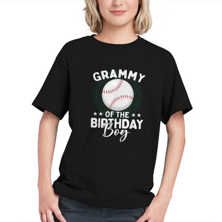 Grammy Of The Birthday Boy Baseball Player Birthday Graphic Youth