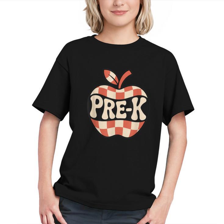 Groovy Apple Pre-K Vibes Back to School Youth T-shirt