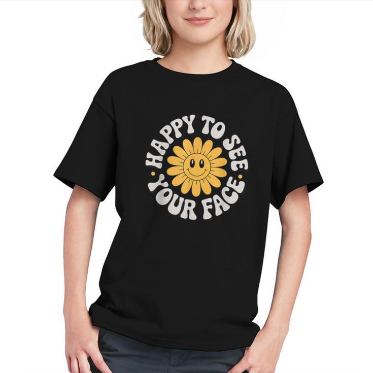 Groovy Daisy Smile Back to School Youth T-shirt