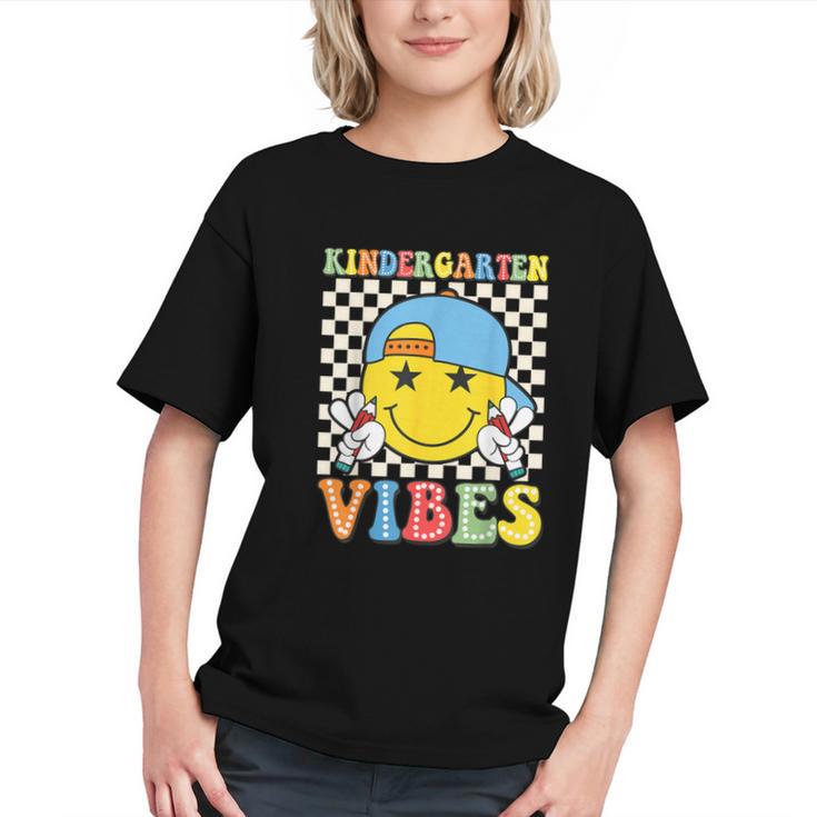 Groovy Kindergarten Vibes Back to School Youth T-shirt