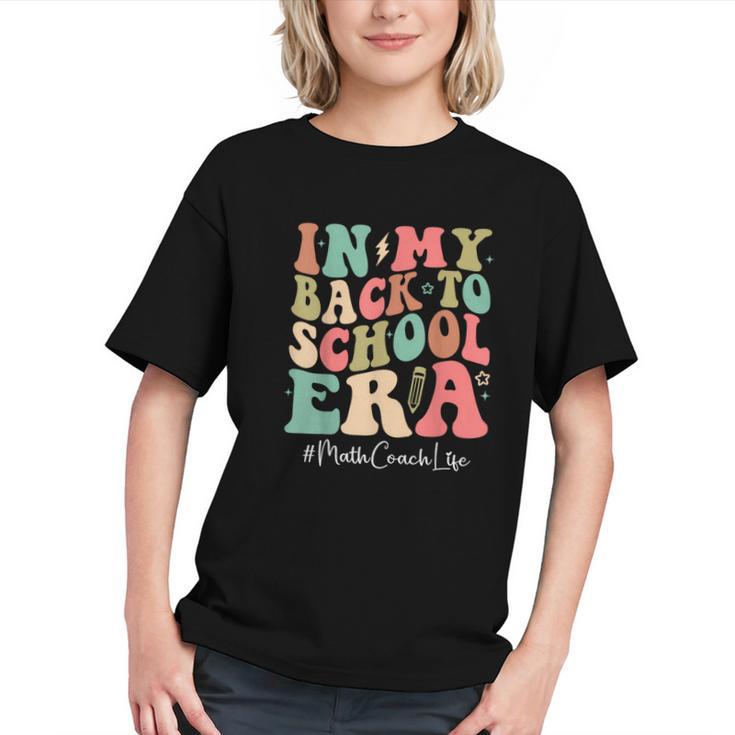 Groovy Math Coach Back to School Era Youth T-Shirt
