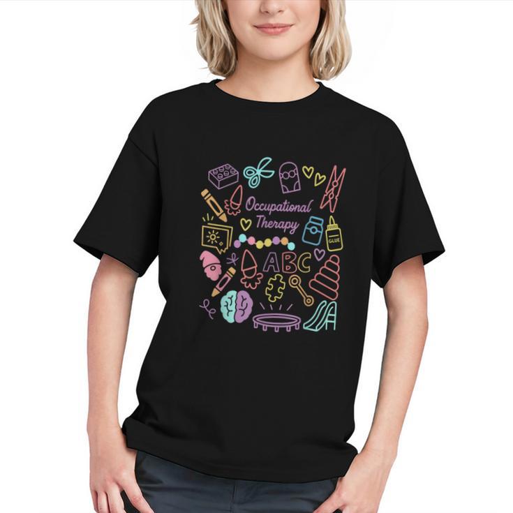 Groovy OT Doodles Back to School Youth T-shirt Groovy OT Doodles Back to School Youth T-shirt