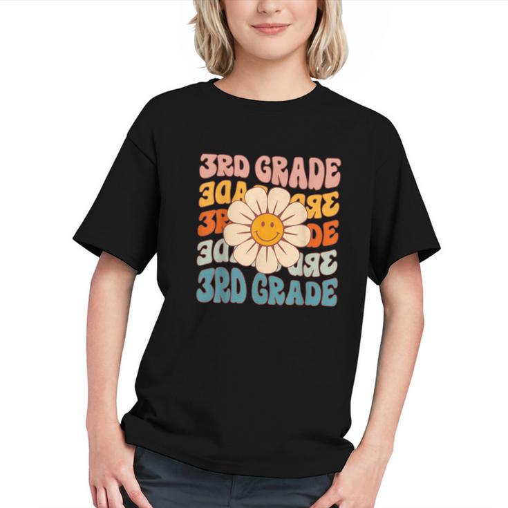 Groovy Third Grade Vibes Back to School Youth T-shirt