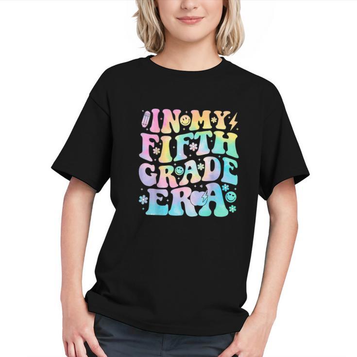 Groovy Tie Dye 5th Grade Era Back to School Youth T-shirt