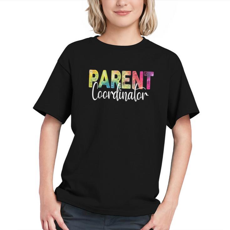 Groovy Tie Dye Parent Coordinator Back to School Youth T-Shirt