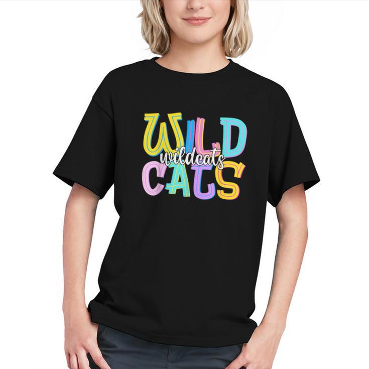 Groovy Wildcats Spirit Back to School Youth T-shirt
