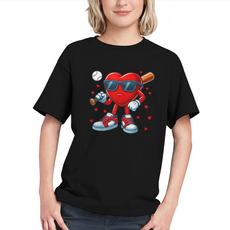 Heart Love Baseball Valentine Outfit Men Boy Graphic Youth