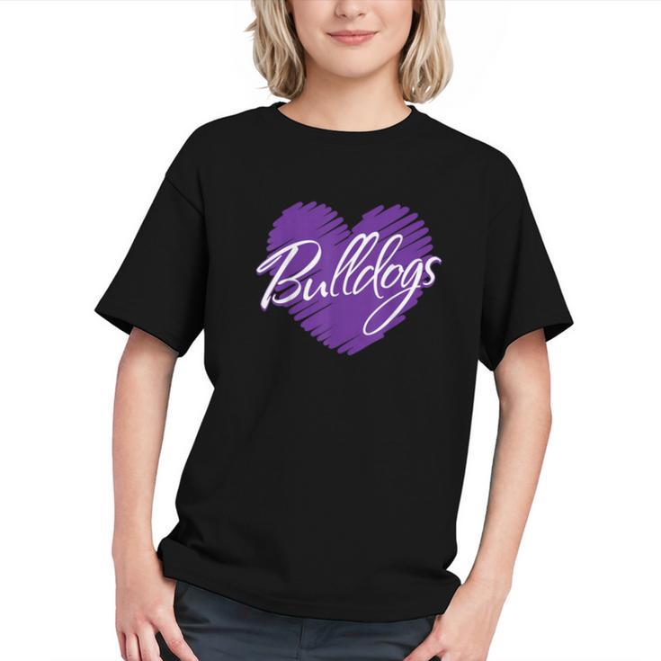 Heart of the Pack! Bulldog Back to School Youth T-shirt