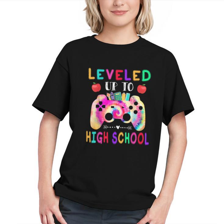 High School Level Unlocked! Tie Dye Back to School Youth T-shirt