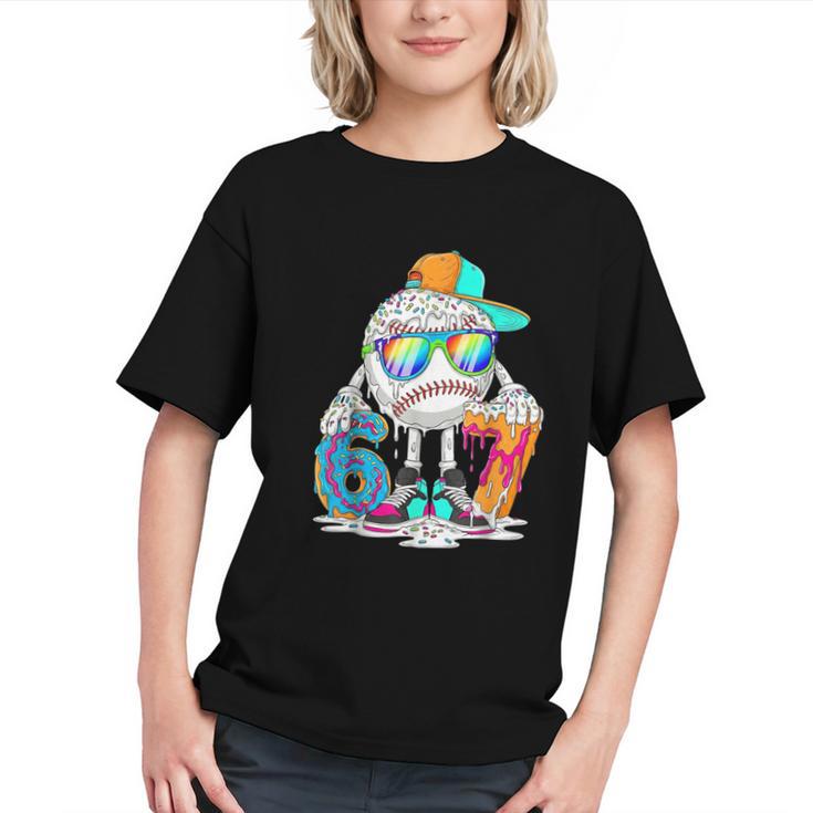 HUGvyn 6 7 Baseball Number Kid Drip Ice Cream Six Seven Meme Graphic Youth