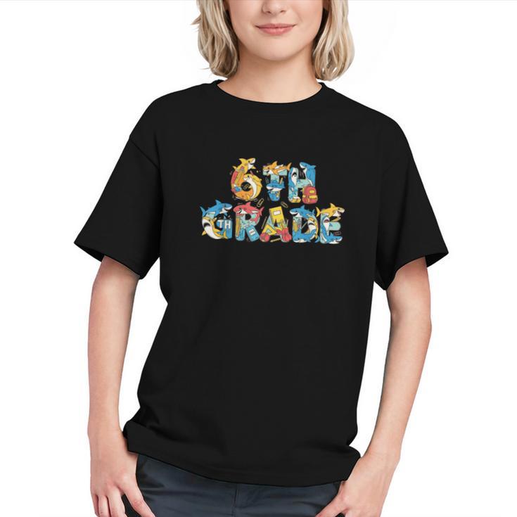 Jawsome Shark 6th Grade Back to School Youth T-shirt