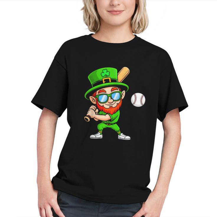 Kids St Patricks Day Shirt Leprechaun Baseball Boys Men Graphic Youth