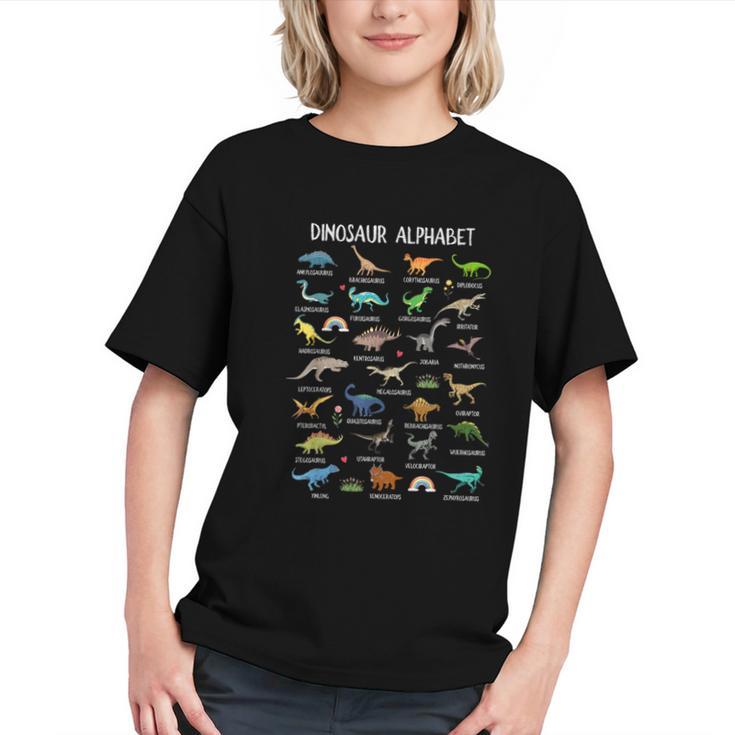 Learn the Dino ABCs! Back to School Kids Youth T-Shirt