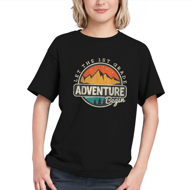 Let the 1st Grade Adventure Begin Back to School Youth T-Shirt