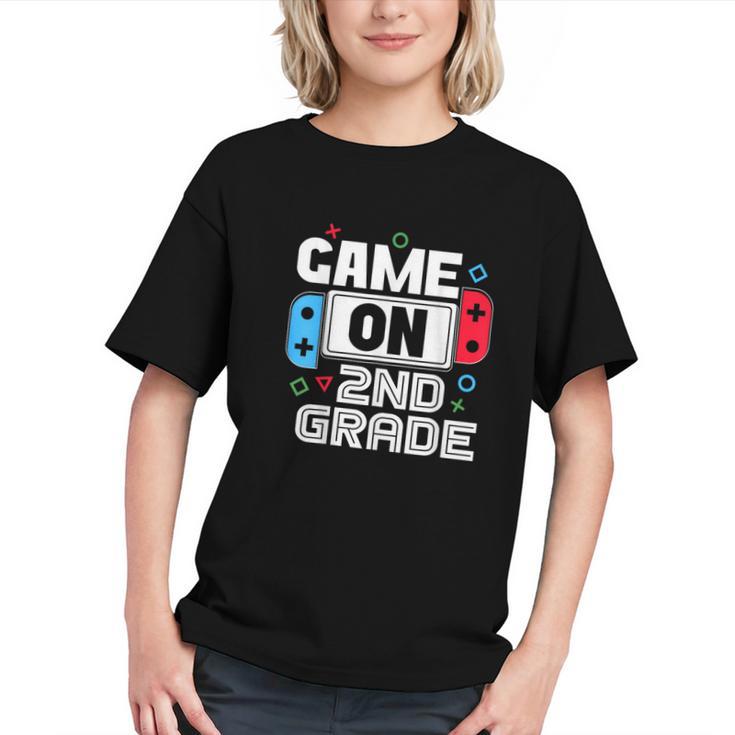 Level Up to 2nd Grade! Back to School Gamer Youth T-Shirt