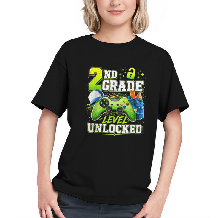 Level Up to 2nd Grade! Gamer Back to School Youth T-shirt