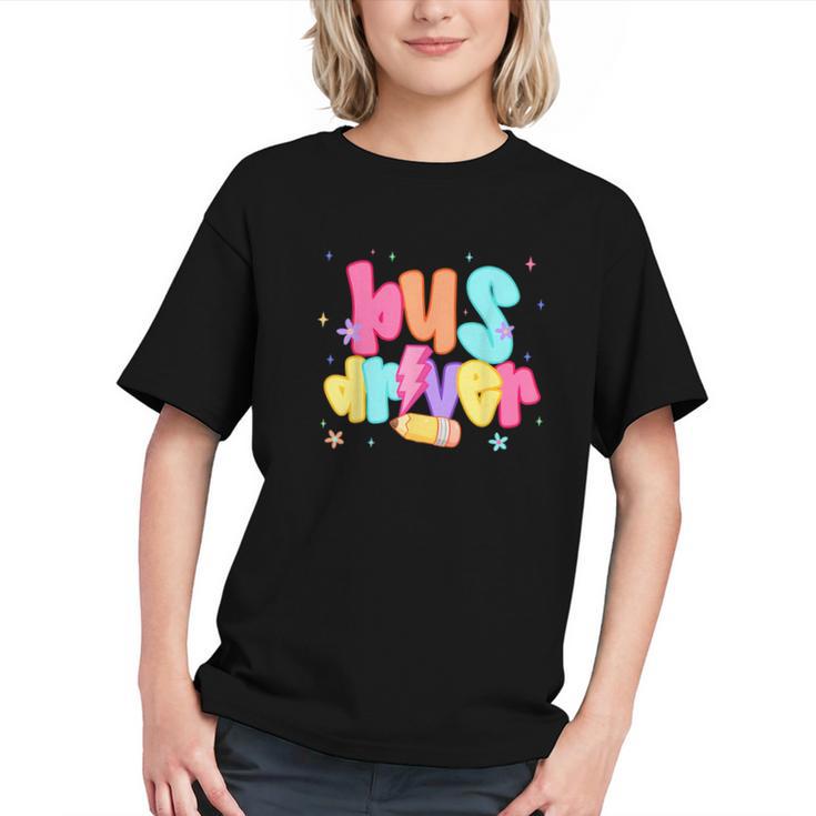Lighting Up the Route! Back to School Bus Driver Youth T-shirt Lighting Up the Route! Back to School Bus Driver Youth T-shirt