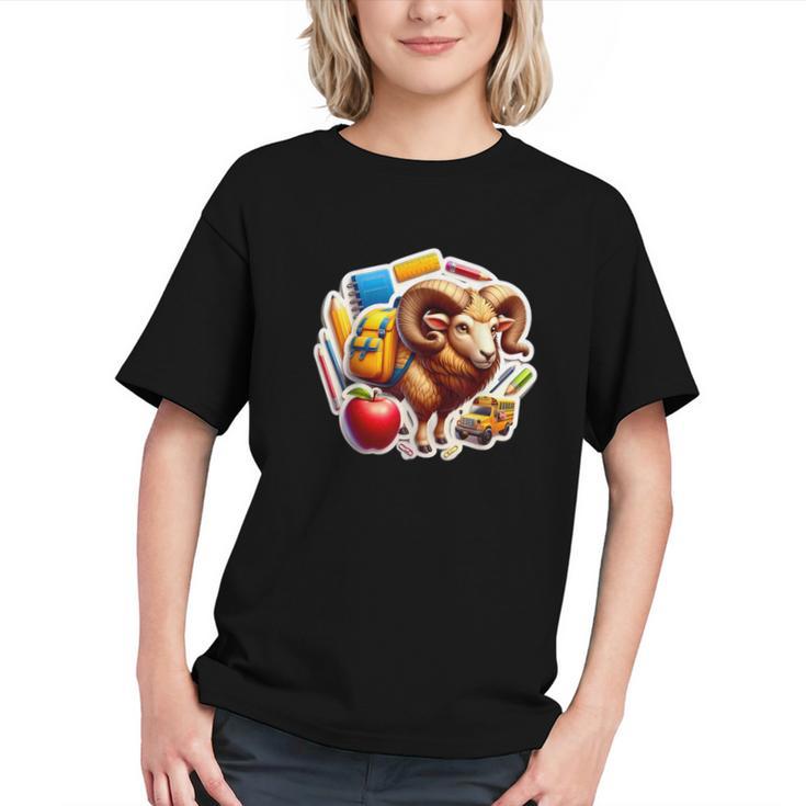 Little Farmer Back to School Ram Youth T-Shirt