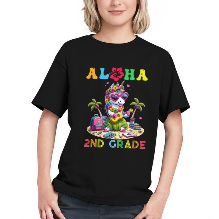 Magical Aloha 2nd Grade Unicorn Back to School Youth T-Shirt