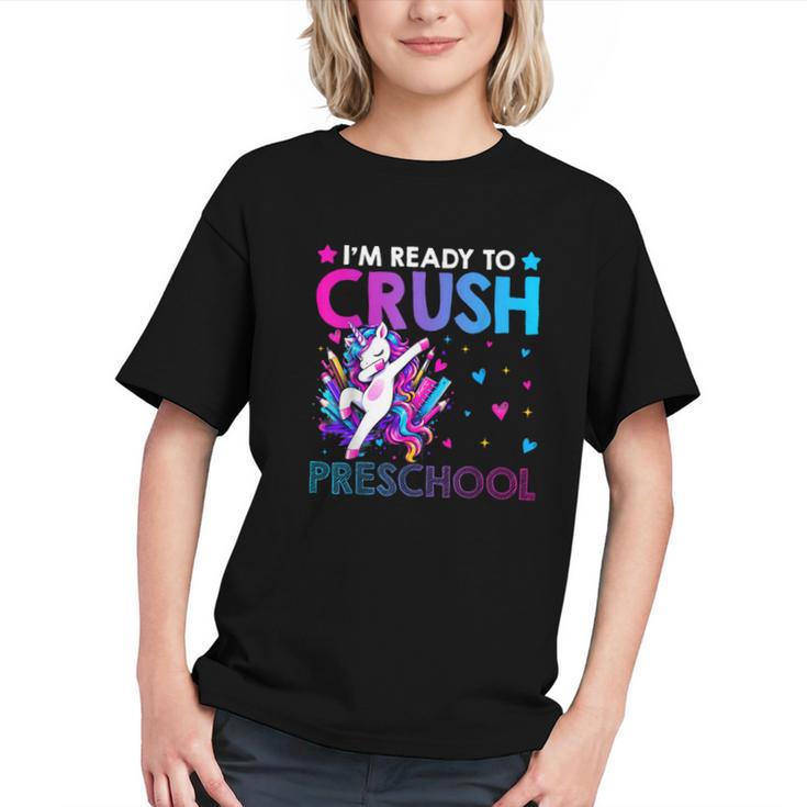 Magical Unicorn Dabbing into Preschool Back to School Youth T-Shirt