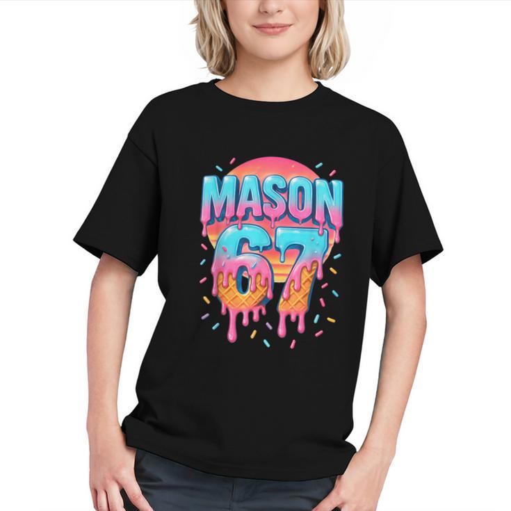 Mason 67 Costume Ice Cream Baseball Drip 6 7 Meme Six Seven Graphic Youth