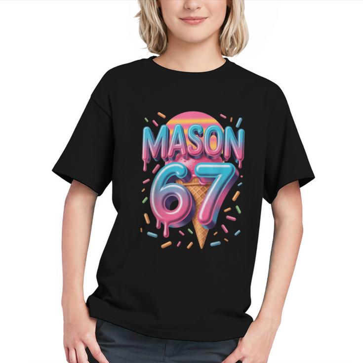 Mason 67 Meme Ice Cream Baseball Drip Graphic Youth
