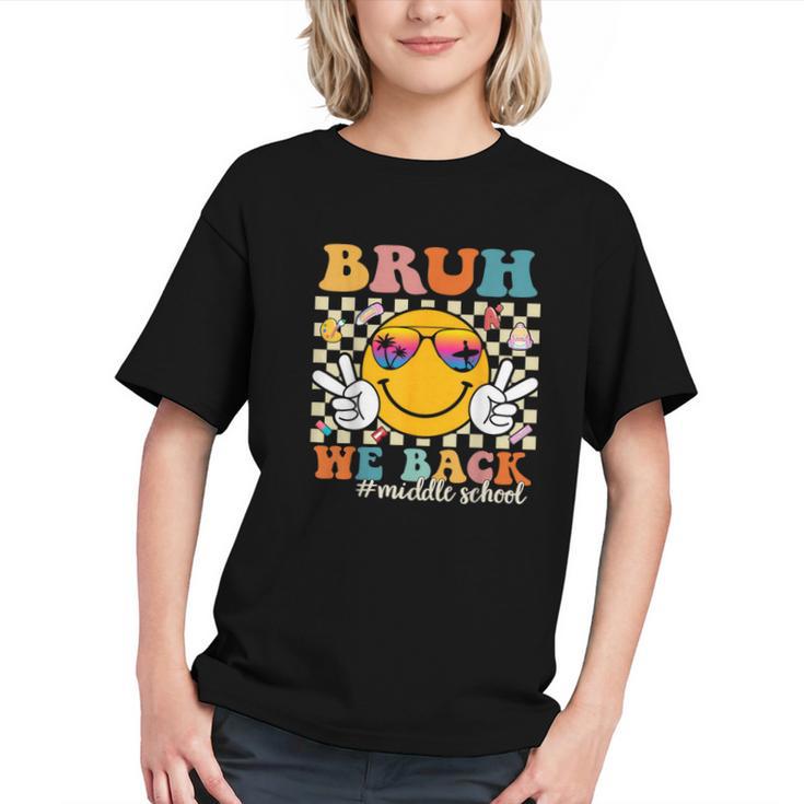 Middle School Retro Vibe: Bruh, We Back Youth T-Shirt