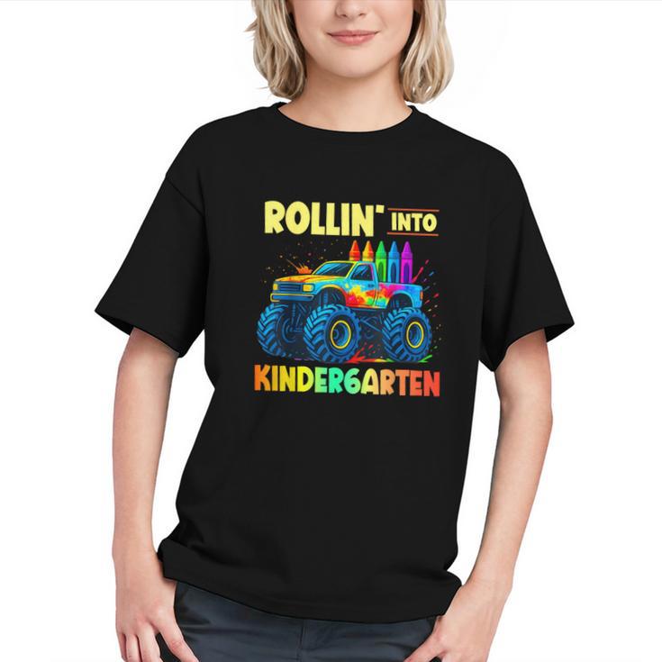 Monster Car Kindergarten Back to School Youth T-shirt