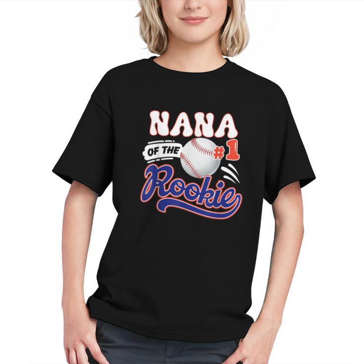 Nana Rookie Of Year 1st Birthday Baseball Theme Matching Graphic Youth