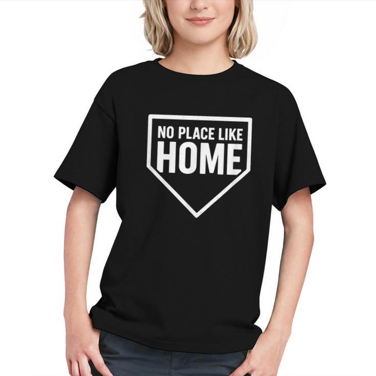 No Place Like Home Baseball Home Plate Graphic Youth