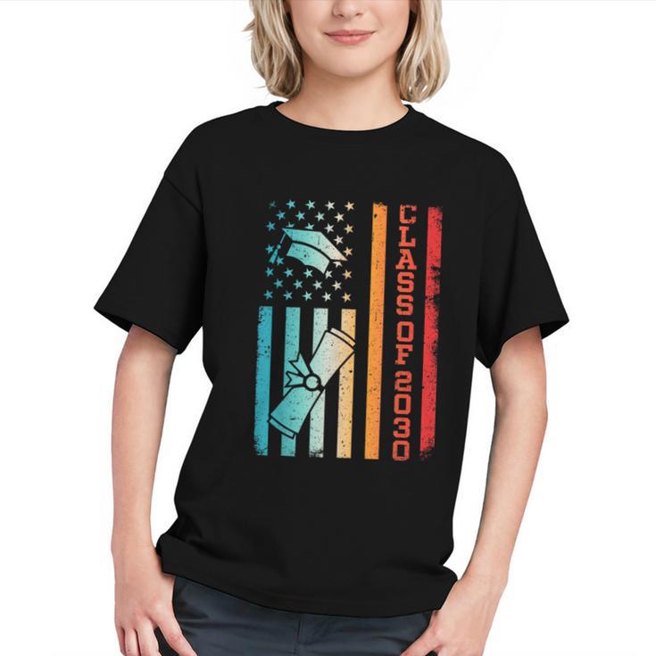 Patriotic Class of 2030 Back to School Youth T-Shirt