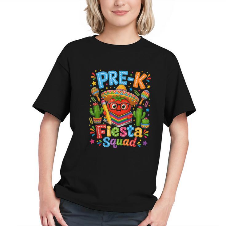 Pre-K Fiesta Squad Cute Tomato Back To School Party Graphic Youth
