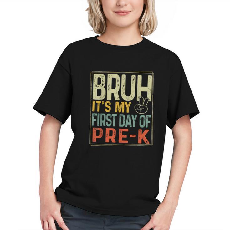Pre-K Vibes! Funny Bruh Back to School Youth T-shirt