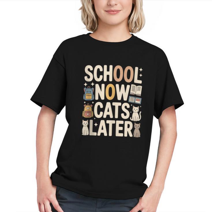 Prioritizing Felines Later! Back to School Youth T-Shirt