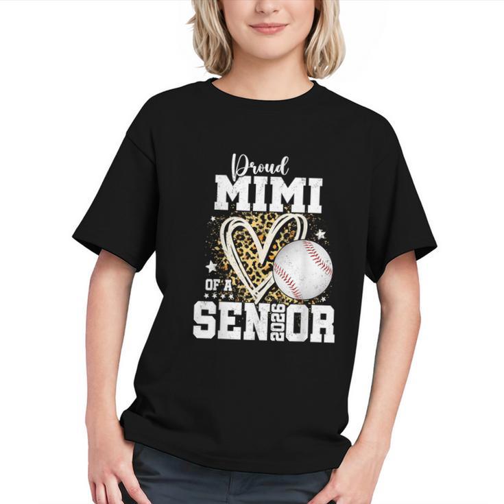 Proud Mimi Of A 2026 Senior Baseball Graduation Leopard Graphic Youth