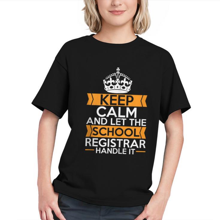 Proud School Registrar Back to School Youth T-Shirt
