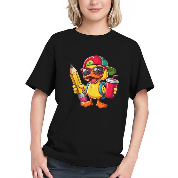 Quacking into Back to School! Cute Duck Youth T-Shirt