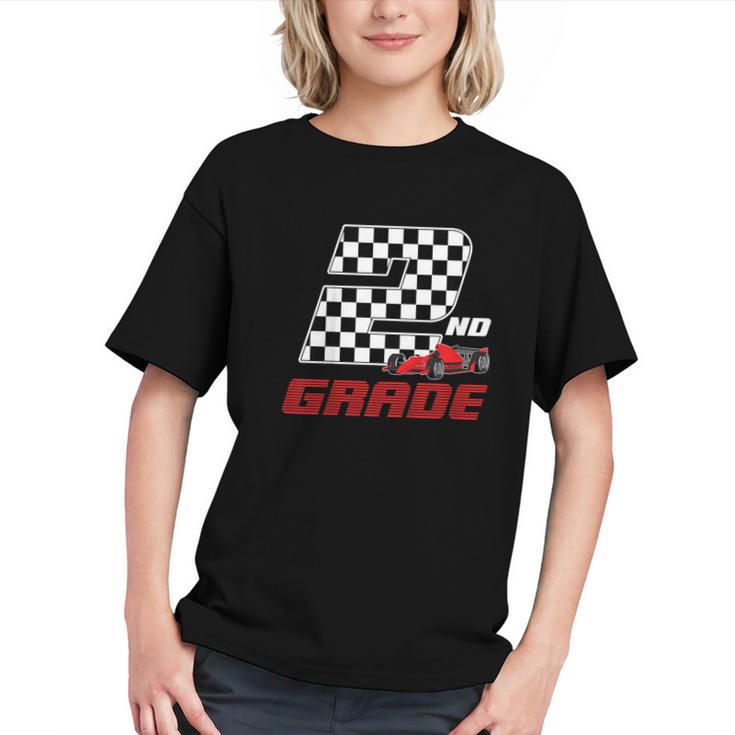 Racing into 2nd Grade! Race Car Back to School Youth T-Shirt