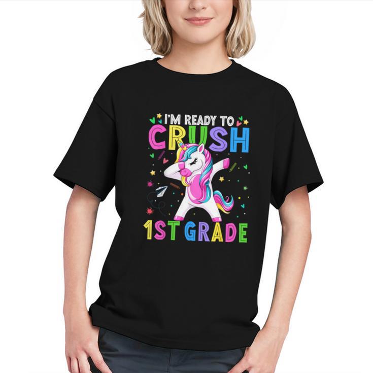 Ready for 1st Grade! Girls Back to School Youth T-Shirt