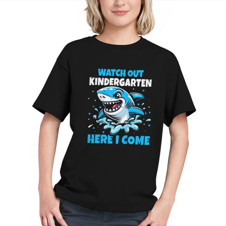 Ready to Attack Kindergarten! Shark Back to School Youth T-Shirt