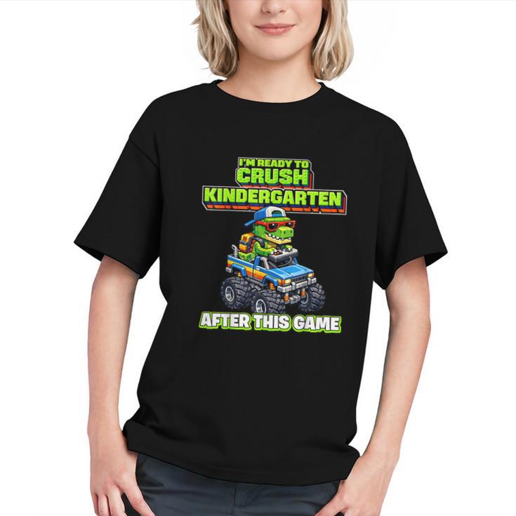 Ready to Crush Kindergarten! Dino Truck Back to School Youth T-Shirt Ready to Crush Kindergarten! Dino Truck Back to School Youth T-Shirt