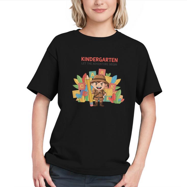 Ready to Explore Kindergarten Back to School Youth T-shirt Ready to Explore Kindergarten Back to School Youth T-shirt