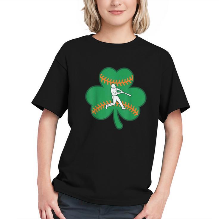 Retro Shamrock Baseball St Patricks Day Men Women Boys Girls Graphic Youth