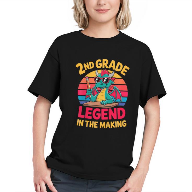 Roaring into 2nd Grade! Dragon Back to School Youth T-Shirt