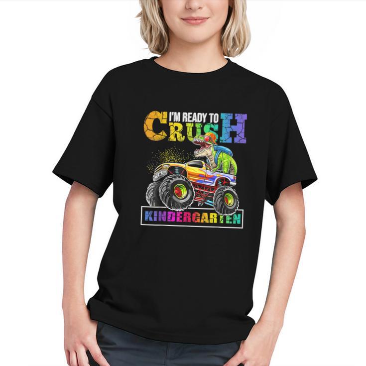 Roaring into Kindergarten! Dinosaur Back to School Youth T-shirt