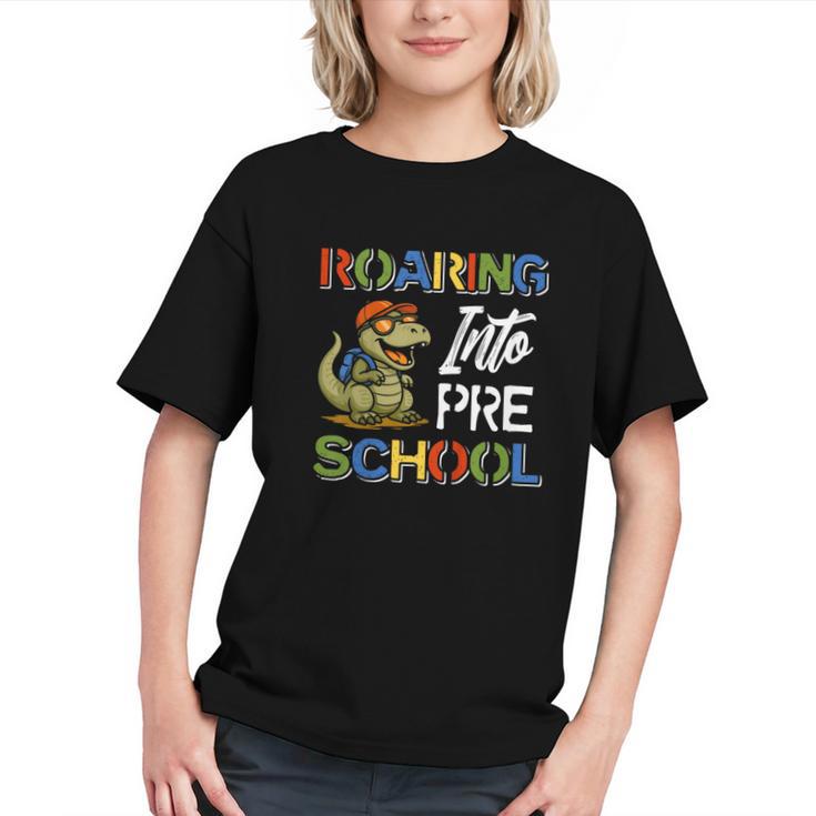 Roaring Into Preschool! Back to School Youth T-shirt