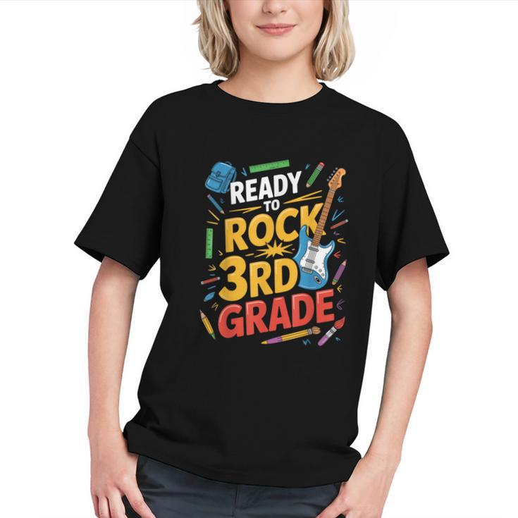 Rocking Into 3rd Grade! Music Back to School Youth T-shirt