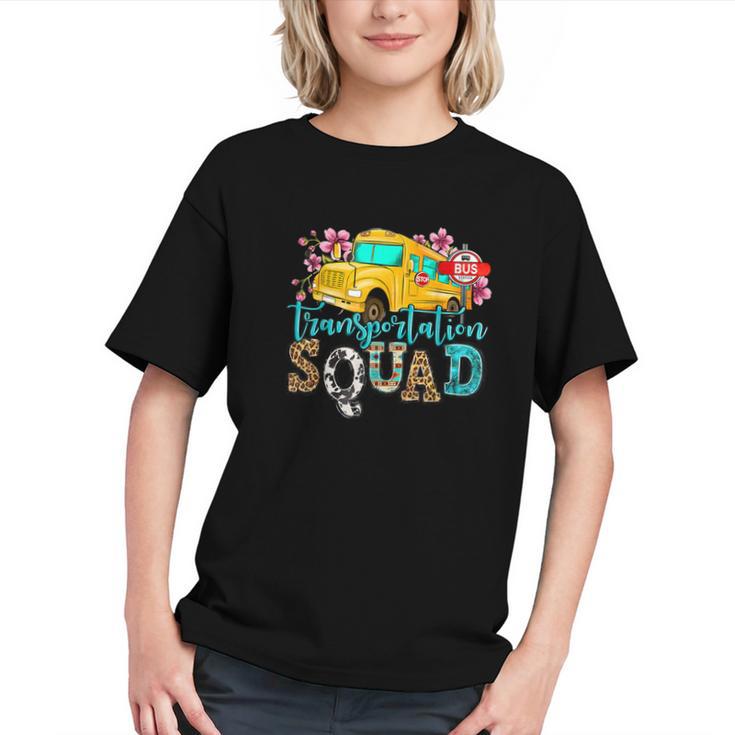 Roll with the Transportation Squad Back to School Youth T-shirt