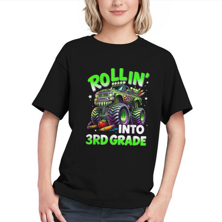 Rollin' Into 3rd Grade Monster Truck Back To School Boys Graphic Youth Rollin' Into 3rd Grade Monster Truck Back To School Boys Graphic Youth