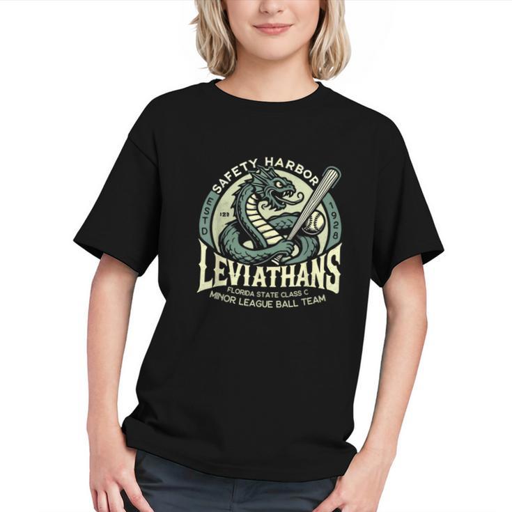 Safety Harbor Leviathans Retro Baseball Monster Graphic Youth